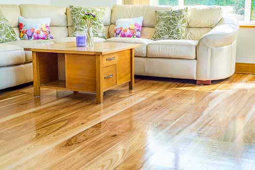 Ash Wood floor fitted in sitting room